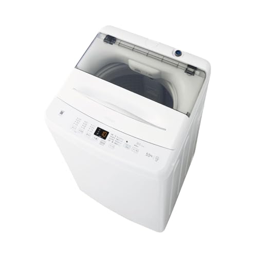 Haier ハイアール JW-U55B-W 全自動洗濯機 5.5kg しわケア除菌コース搭載 静音設計